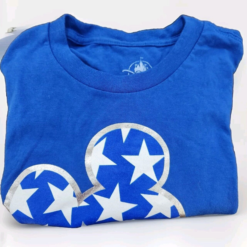 Disney Mickey Mouse Unisex T-Shirt Americana USA Flag Small Short Sleeves - Picture 3 of 5